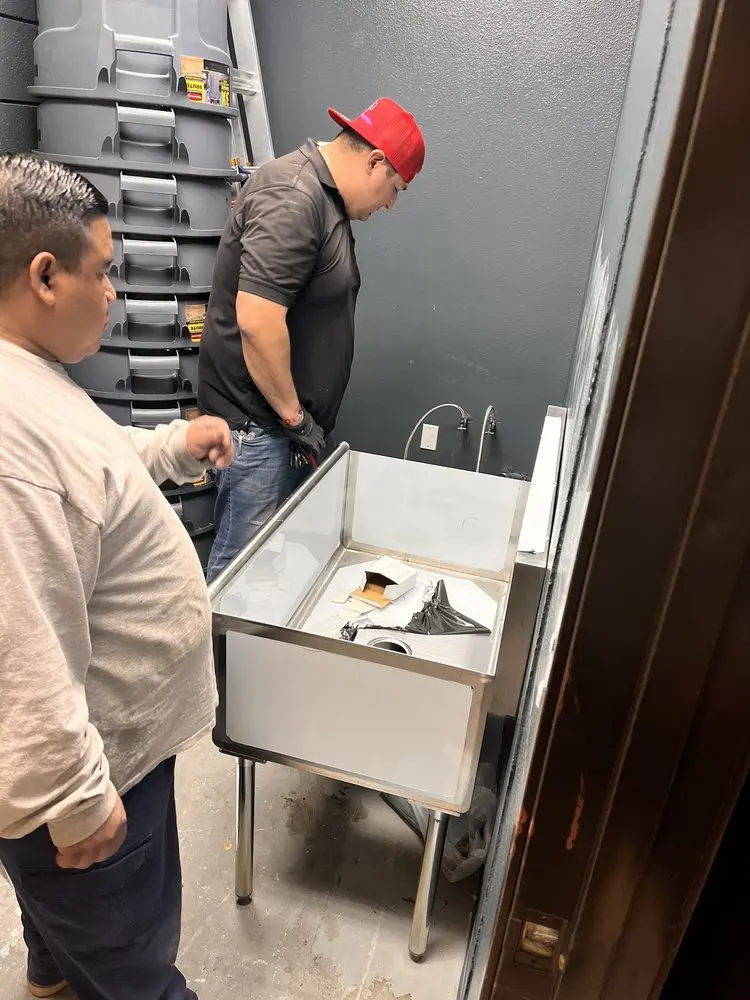 Commercial plumbing and sink installation in Summit